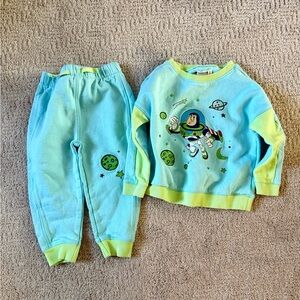 monica + andy Sporty Sweatsuit Bundle embroidered Toy Story Buzz Lightyear